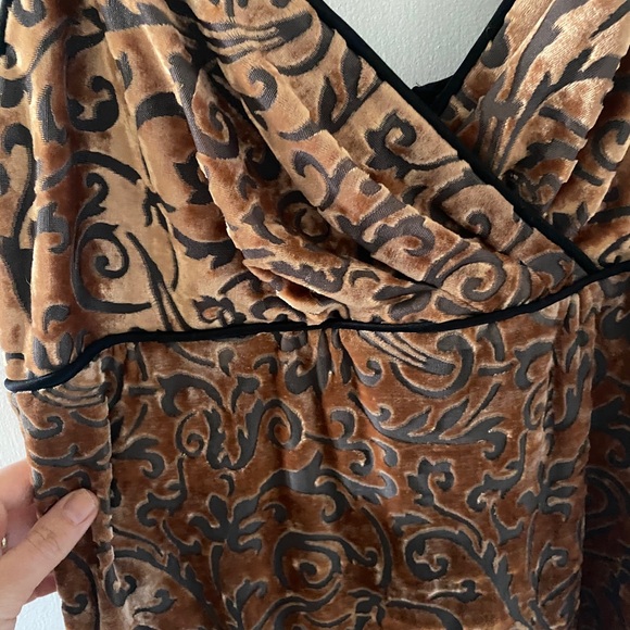 Y2K crushed velvet prom dress - Picture 2 of 3